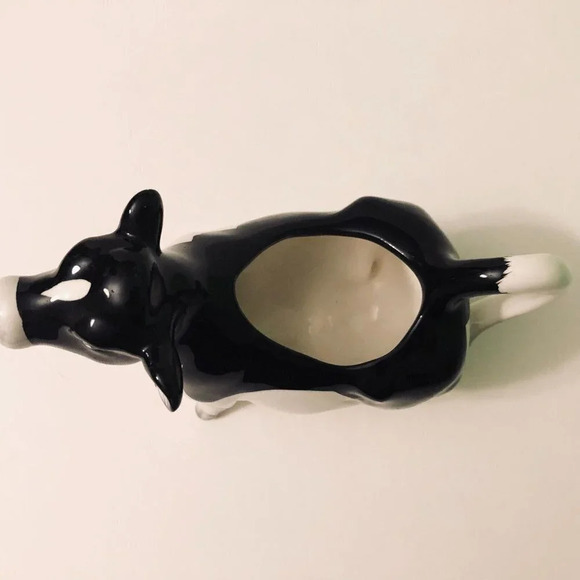 Vintage Otagiri Cow Creamer Black and White 5.5 Inch Long - Picture 10 of 16